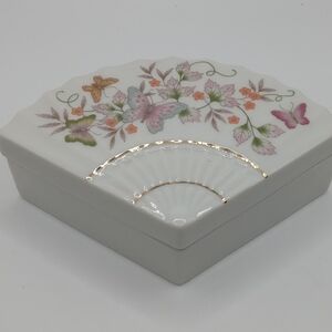 Floral Butterfly Trinket Box